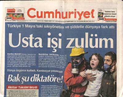 Cumhuriyet Gazetesi 2 Mayıs 2014 - Mamak Albay Murata Ağlıyor - BMden Dünya Mirası Tehdidi GZ94582 - 1