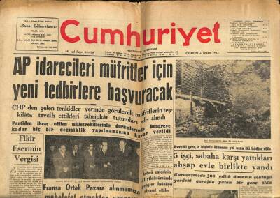 Cumhuriyet Gazetesi 2 Nisan 1962 - Petrol-İş Kongresi Başladı - Havacıların Uçuş Tazminatını Ayarlıyan Bir Tasarı Hazırlandı GZ121830 - 1