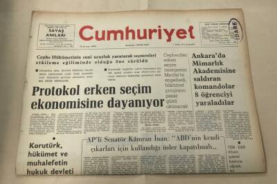 Cumhuriyet Gazetesi 2 Nisan 1975 GZ1586 - 1