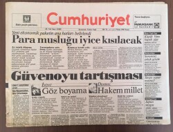 Cumhuriyet Gazetesi 2 Nisan 1989 - Güvenoyu Tartışması Devam Ediyor GZ10185 - 2