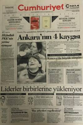 Cumhuriyet Gazetesi 2 Nisan 1999-Hizbullah PKKnın Yerine Oynuyor GZ45385 - 2
