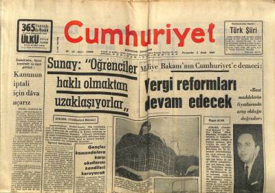 Cumhuriyet Gazetesi 2 Ocak 1969 - Patricia Nezarette Sabaha Kadar Ağladı GZ69566 - 1