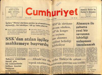 Cumhuriyet Gazetesi 2 Ocak 1976 - Alman İle Şubatta Yeni Bir Savunma İşbirliği Anlaşması İmzalanacak GZ69895 - 1