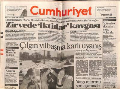 Cumhuriyet Gazetesi 2 Ocak 1992 - Doğum Günü Hediyesi GZ55524 - 1