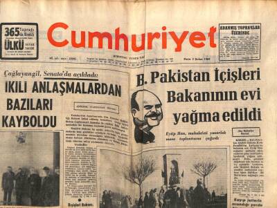 Cumhuriyet Gazetesi 2 Şubat 1969 - Sultanahmet Cezaevinde Geriye Kediler , Fareler Ve Duvardaki Yazılar Kaldı GZ82458 - 1