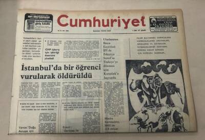 Cumhuriyet Gazetesi 2 Şubat 1977 GZ1167 - 1