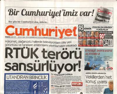 Cumhuriyet Gazetesi 2 Şubat 2017 - PTT İle İlaç Dağıtımı Mahkemeye Taşındı - RTÜK Terörü Sansürlüyor ! GZ94559 - 1