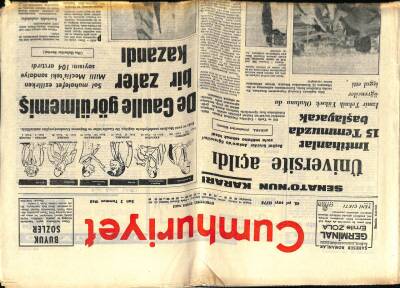 Cumhuriyet Gazetesi 2 Temmuz 1968 - De Gaulle Görülmemiş Bir Zafer Kazandı GZ75927 - 1