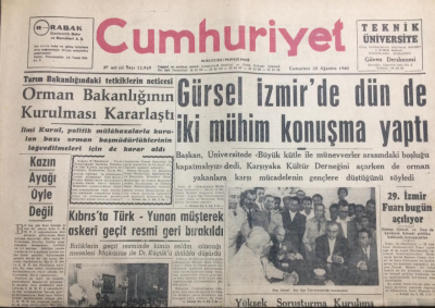 Cumhuriyet Gazetesi 20 Ağustos 1960 - Kazın Ayağı Öyle Değil - GZ12080 - 1