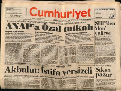 Cumhuriyet Gazetesi 20 Ekim 1990 - Mantar Faciası Bir Haftada 11 Ölü GZ62231 - 1