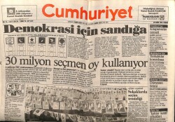 Cumhuriyet Gazetesi 20 Ekim 1991 - Meclis 45 Milyara Yenilendi GZ69647 - 1