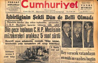 Cumhuriyet Gazetesi 20 Eylül 1957 - Keskin Ağır Ceza Üyesi Halil Özmen de İstifa Etti GZ119687 - 1