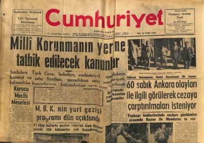 Cumhuriyet Gazetesi 20 Eylül 1960 - İstanbul Sanayi Odasındaki Suistimaller 2 Milyar Lira GZ82588 - 1