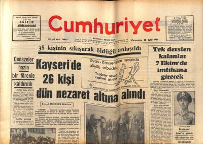 Cumhuriyet Gazetesi 20 Eylül 1967 - Mareşal Amrın Yakın Akrabaları da Tutuklandı GZ84942 - 1
