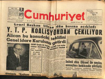 Cumhuriyet Gazetesi 20 Kasım 1963 - Yunanistan Balıkçılık Konusunda Türk Hükümetine Bir Tasarı Sundu GZ85525 - 1