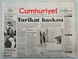 Cumhuriyet Gazetesi 20 Kasım 1994 DYPden Seçime Muhalefet - GZ44711 - 1