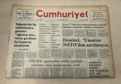 Cumhuriyet Gazetesi 20 Mart 1976 GZ1035 - 2