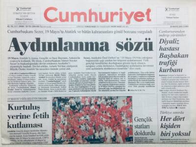 Cumhuriyet Gazetesi 20 Mayıs 2005 - Aydınlanma Sözü GZ42931 - 1