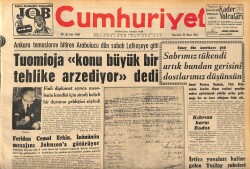 Cumhuriyet Gazetesi 20 Nisan 1964 - Laosta Dün Sağcı Bir Hükümet Darbesi Oldu - Kıbrısa Karşı Rodos GZ160430 - Gökçekoleksiyon