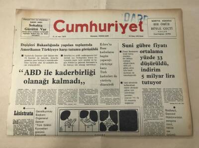 Cumhuriyet Gazetesi 20 Nisan 1975 GZ1604 - 1