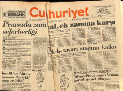 Cumhuriyet Gazetesi 20 Nisan 1984 - Ermeni Terörünün Kökeninde Görüş Ayrılığı GZ91515 - 1