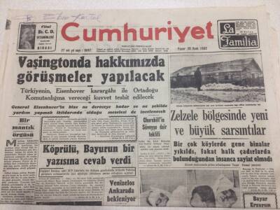 Cumhuriyet Gazetesi 20 Ocak 1952 - Vaşingtonda Hakkımızda Görüşmeler Yapılacak GZ52849 - 1