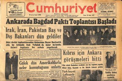 Cumhuriyet Gazetesi 20 Ocak 1957 - Gülek Dün Amerikalılarla Neler Konuştuğunu Anlattı GZ120267 - 1