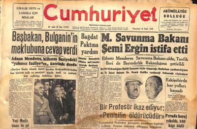 Cumhuriyet Gazetesi 20 Ocak 1958 - Belgrad,Endonezya Silâh,Cephane Satacak - Dicle Nehri Yükselmeğe Başladı GZ120412 - 1