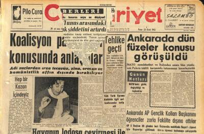 Cumhuriyet Gazetesi 20 Ocak 1963 - İngiliz İşçi Partisi Lideri Gaitskell Öldü - Ankarada Dün Füzeler Konusu Görüşüldü GZ120592 - 1