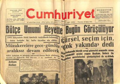 Cumhuriyet Gazetesi 20 Şubat 1961 - Kırdarın Cenaze Töreni Hadiseli Oldu 17 Kişi Nezaret Altına Alındı GZ78108 - 1