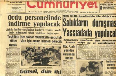 Cumhuriyet Gazetesi 20 Temmuz 1960 - Basın Ateşeliklerinin Lağvına Karar Verildi GZ110034 - 1