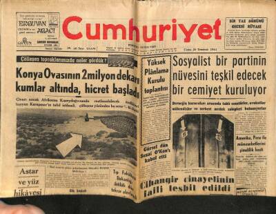 Cumhuriyet Gazetesi 20 Temmuz 1962 - Siirt Dağlarına Sığınan Koçeroyu 500den Fazla Jandarma Takip Ediyor GZ80040 - 1
