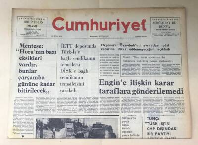 Cumhuriyet Gazetesi 20 Temmuz 1976 GZ288 - 1