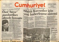 Cumhuriyet Gazetesi 20 Temmuz 1987 - Silahlı Kuvvetler İçin Yeni Haberleşme Sistemi GZ62161 - 1