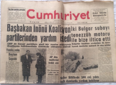 Cumhuriyet Gazetesi 21 Aralık 1962 - Başbakan İnönü Koalisyon Partilerinden Yardım İstedi - GZ19418 - 1