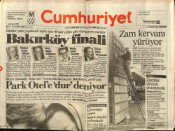 Cumhuriyet Gazetesi 21 Aralık 1991 - Atinanın Tepesine Kara Bulut Çöktü GZ62259 - 2