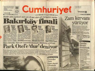 Cumhuriyet Gazetesi 21 Aralık 1991 - Atinanın Tepesine Kara Bulut Çöktü GZ62259 - 1