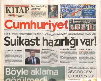 Cumhuriyet Gazetesi 21 Aralık 2017 - Türk Havayolları , Erdoğan İle Görüşecek Muhtarlara Yüzde 50 İndirim Yapıyor GZ94580 - 1
