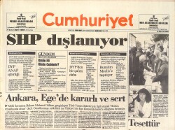 Cumhuriyet Gazetesi 21 Ekim 1984 - Ankara, Ege'de Kararlı Ve Sert - Beşiktaş İçin Umut Dağın Ardında GZ2977 - Gökçekoleksiyon