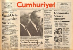 Cumhuriyet Gazetesi 21 Ekim 1986 - Mozambik'in Babası Öldü - Beşiktaş Sahada Apoel'i Bekleyecek GZ159193 - Gökçekoleksiyon