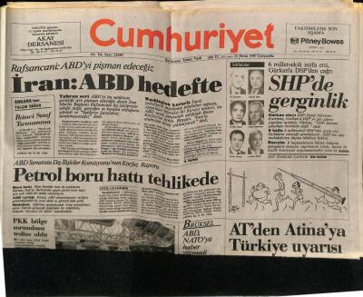 Cumhuriyet Gazetesi 21 Ekim 1987 - İstanbulda flamenko Rüzgarı GZ62243 - 2