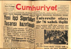 Cumhuriyet Gazetesi 21 Eylül 1960 - Yeni İşçi Sigortaları Tasarısı Hazırlandı GZ103202 - 2