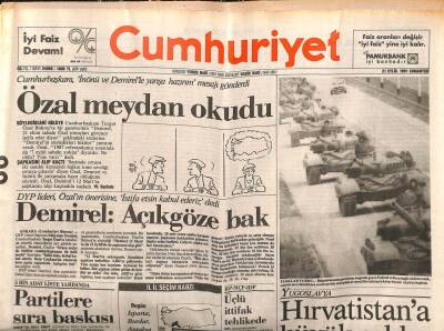 Cumhuriyet Gazetesi 21 Eylül 1991 - Çillerin Modeli Yere Basmıyor GZ84976 - 1