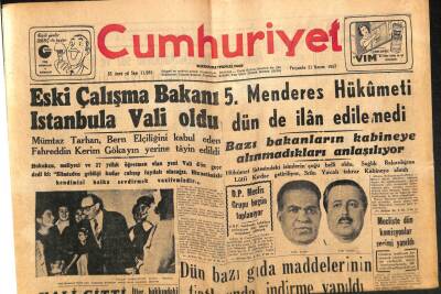 Cumhuriyet Gazetesi 21 Kasım 1957 - Ulvi Yenal Emlak Ve Kredi Bankası Umum Müdürü Oldu GZ85291 - 1