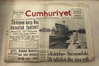 Cumhuriyet Gazetesi 21 Mart 1958 GZ997 - 1