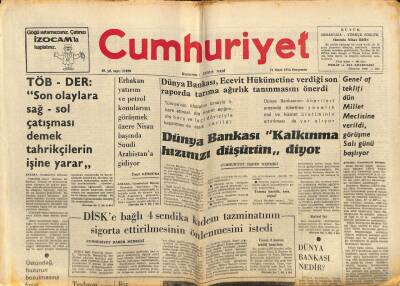 Cumhuriyet Gazetesi 21 Mart 1974 - Gümüşsuyu Parkındaki 50.Yıl Heykeli Çalındı GZ90076 - 1