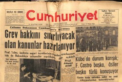 Cumhuriyet Gazetesi 21 Nisan 1961 - Kayseri davası Menderes, Bayar, Kınık Çakın GZ103122 - 1