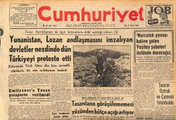 Cumhuriyet Gazetesi 21 Nisan 1964 - Yunanistan , Lozan Andlaşmasını İmzalıyan Devletler Nezdinde Dün Türkiyeyi Protesto Etti GZ160431 - Gökçekoleksiyon