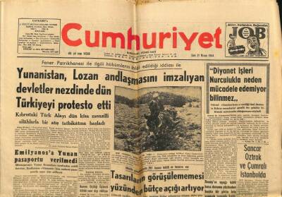 Cumhuriyet Gazetesi 21 Nisan 1964- Yunanistan Lozan İçin Türkiyeyi Protesto Etti, Diyanet İşleri Nurculukla Neden Mücadele Edemiyor GZ87975 - 1