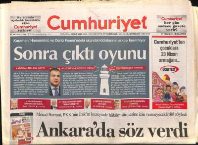 Cumhuriyet Gazetesi 21 Nisan 2012 - Karaman , Hamamönü Ve Deniz Fenerindeki Skandal İddialarının Arkası Kesilmiyor GZ96809 - 1
